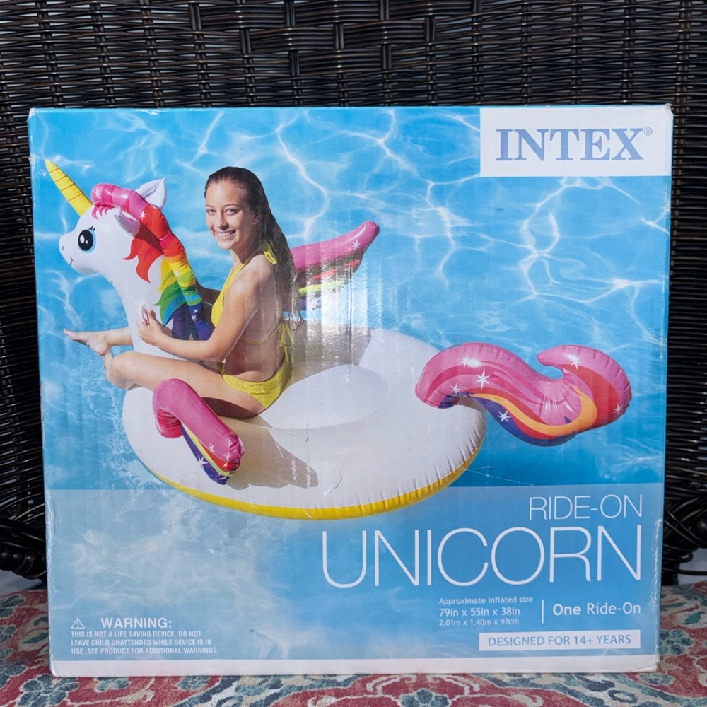 Intex Unicorn XL Inflatable Pool Ride-On Brand New Sealed Box